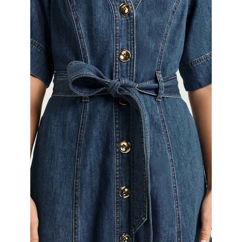 Veronika Maine Cotton Lyocell Denim Shirtdress image number 2